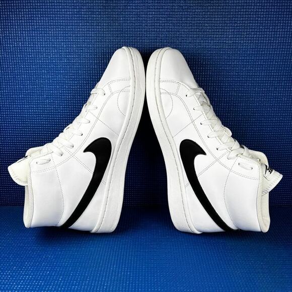 ? NIKE COURT ROYALE 2 Men`s Size 10 White Black Athletic Shoes CQ9179-100 main image 8